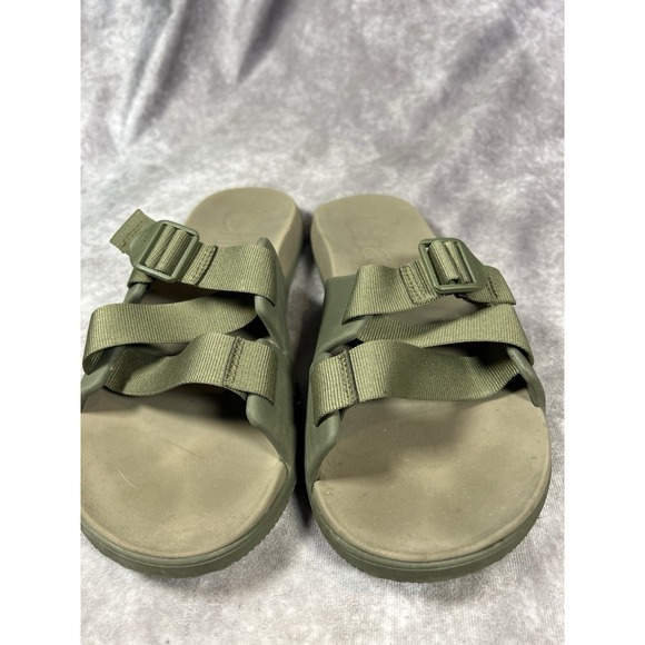 Chaco Chillos Slides Men\'s 11 Olive Green Adjustable Sport Comfort Sandals main image 4